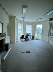 commercial space Georgian drawing room to residential 